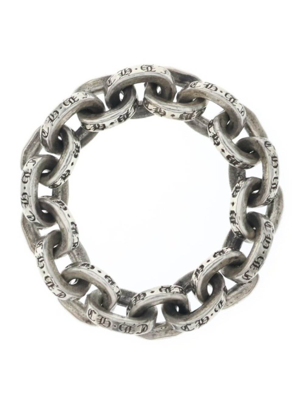 Chrome Hearts Paper Chain Ring Silver